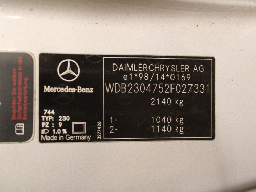 Mercedes SL500 (R230) Mercedes SL500 (R230)