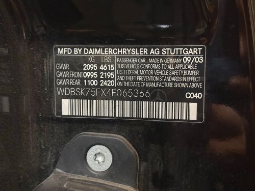 Mercedes SL500 (R230)