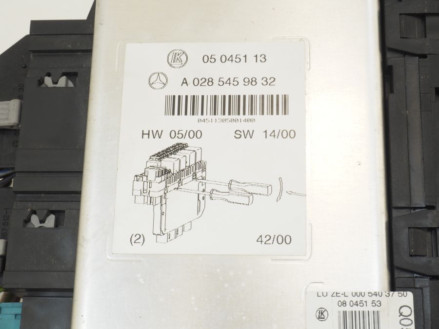 0285459832 0025452001 | Mercedes S500 | W220 Body fuse box control module