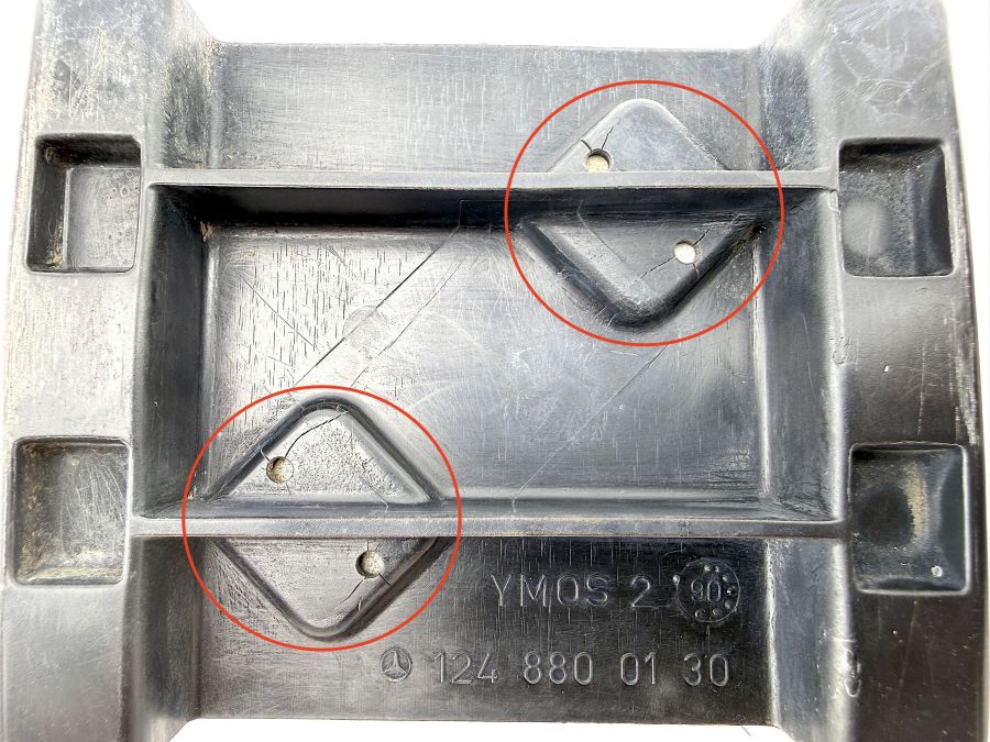 1248800130 | Mercedes 300SL-24 | R129 Rear bumper guide bracket pair