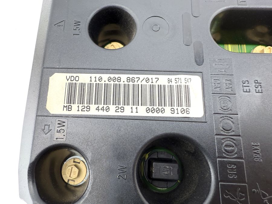 1294402911 | Mercedes SL500 | R129 Instrument cluster speedometer