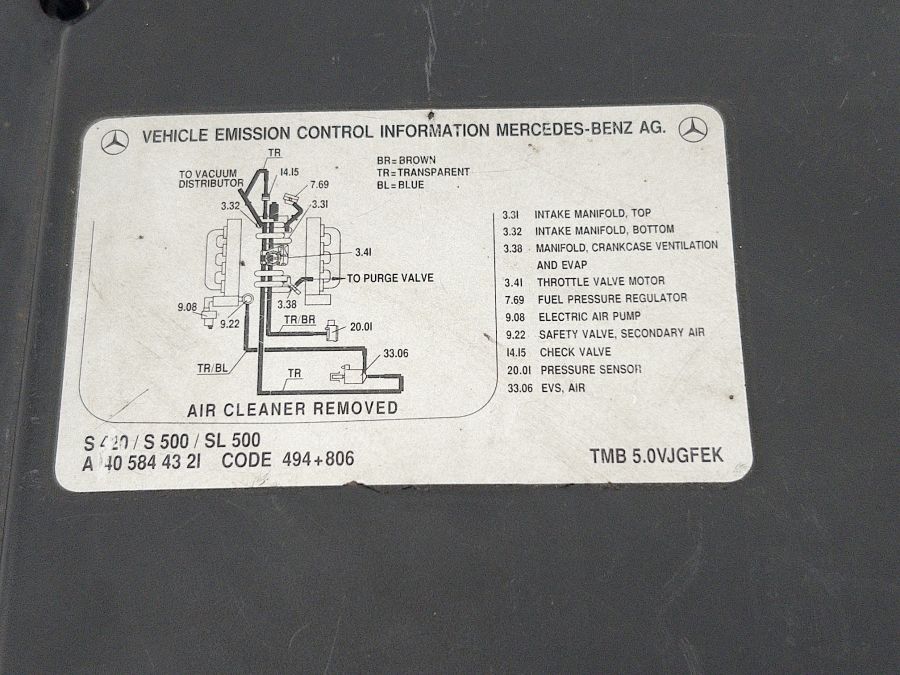 1295400682 1405844321 0005400382 | Mercedes SL500 | R129 Ecu fuse box control module cover