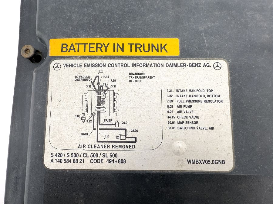 1295400682 1405846821 0005400382 | Mercedes SL500 | R129 Ecu fuse box control module cover
