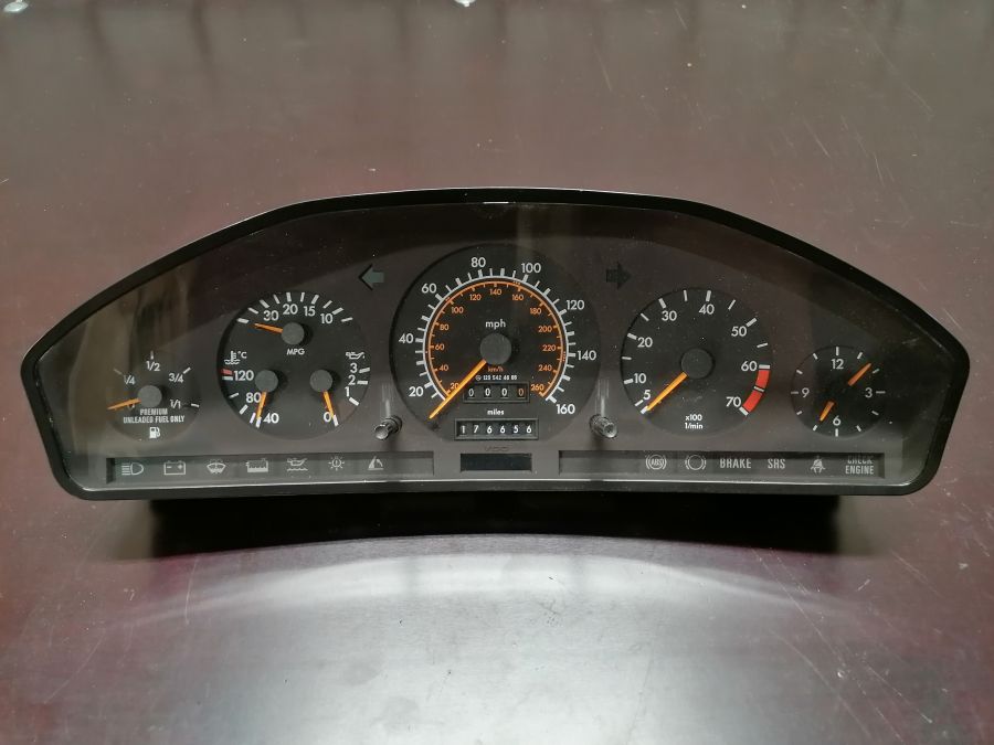 1295404011 1295406047 | Mercedes 500SL | R129 Instrument Cluster 89-93