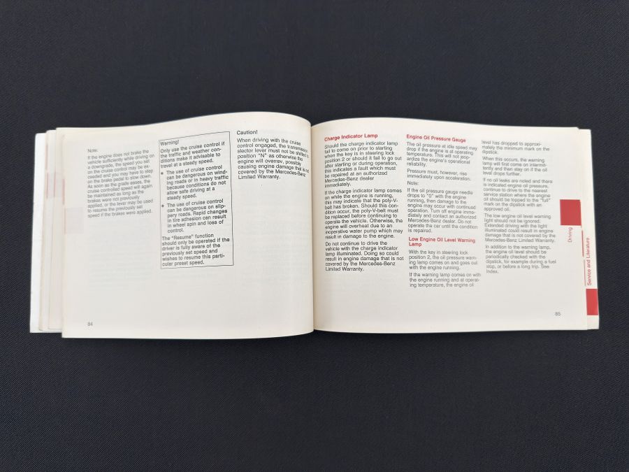 1295846696 | Mercedes SL500 | R129 Owners manual