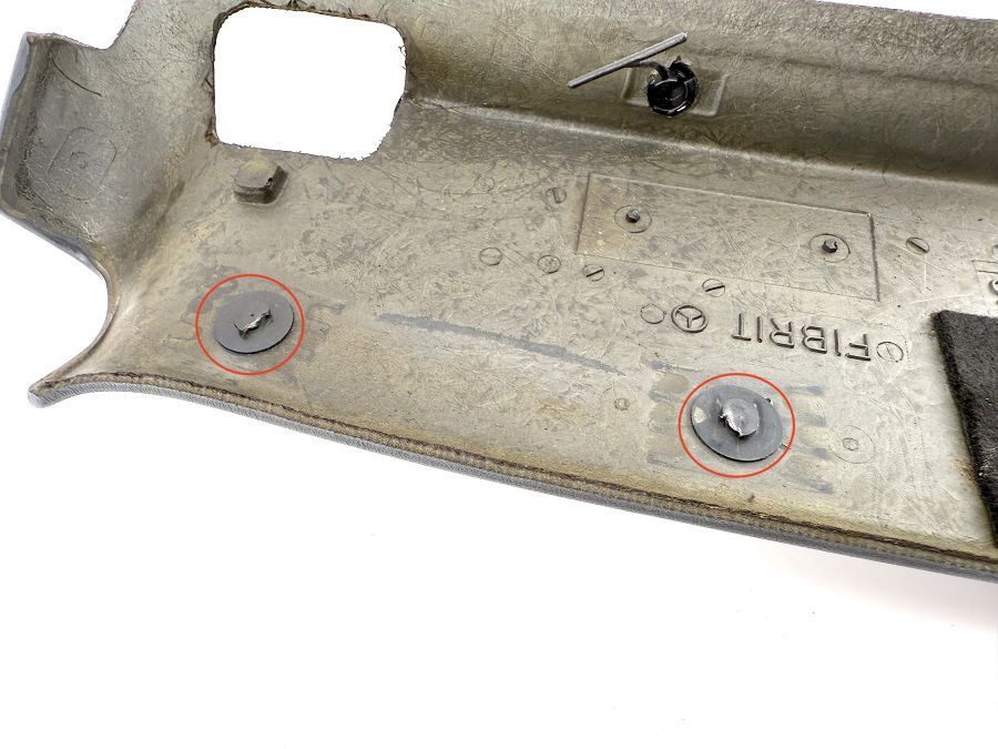 1296900225 | Mercedes SL500 | R129 Right passenger side sun visor trim cover