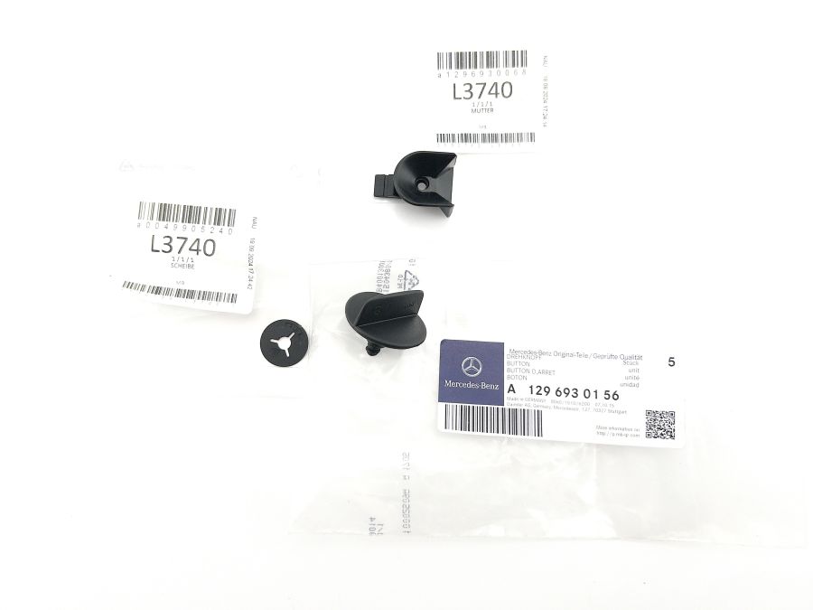 1296930156 1296930068 0049905240 | Mercedes SL-Class | R129 Luggage trim cover button set