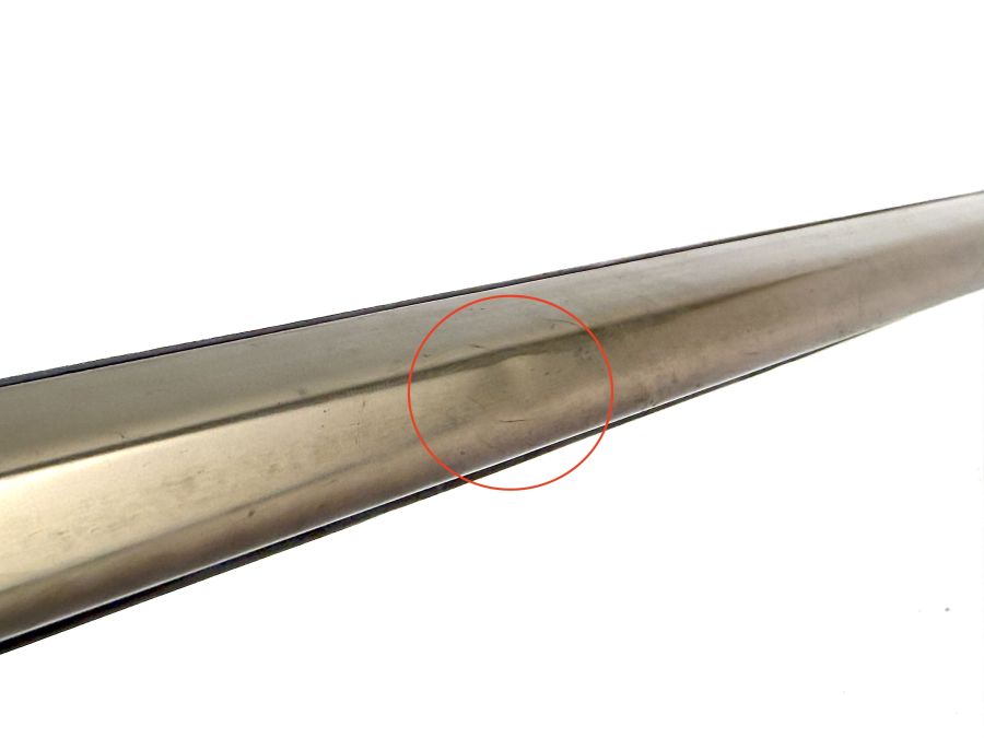1297580396 12297500193 | Mercedes 300SL-24 | R129 Rear trunk chrome strip trim