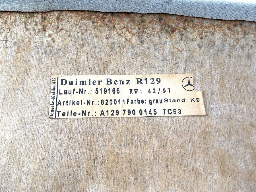 1297900145 | Mercedes SL500 | R129 Hardtop headliner