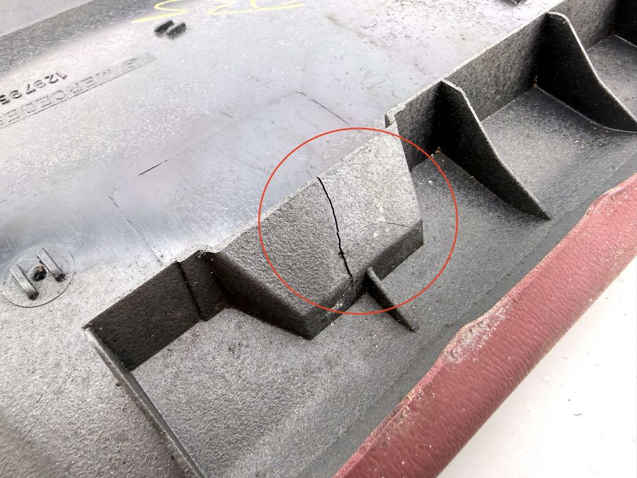 1297950416 | Mercedes 300SL-24 | R129 Hardtop right pillar trim cover