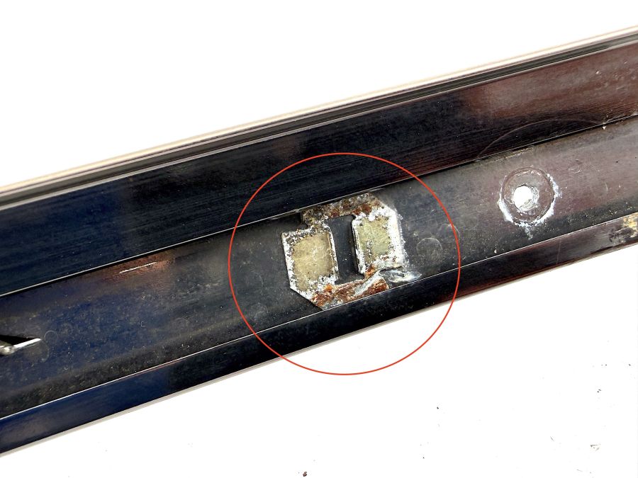 1297951184 | Mercedes 300SL-24 | R129 Left hardtop garnish molding