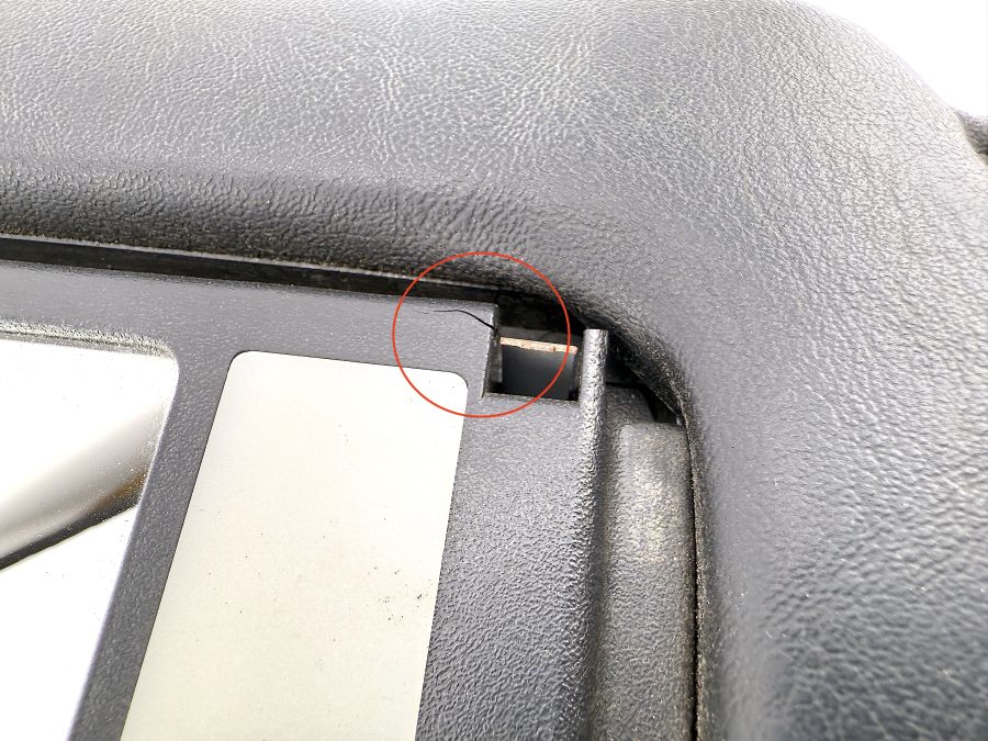 1298101110 | Mercedes SL500 | R129 Left side sun visor 1298101110 | Mercedes SL500 | R129 Left side sun visor