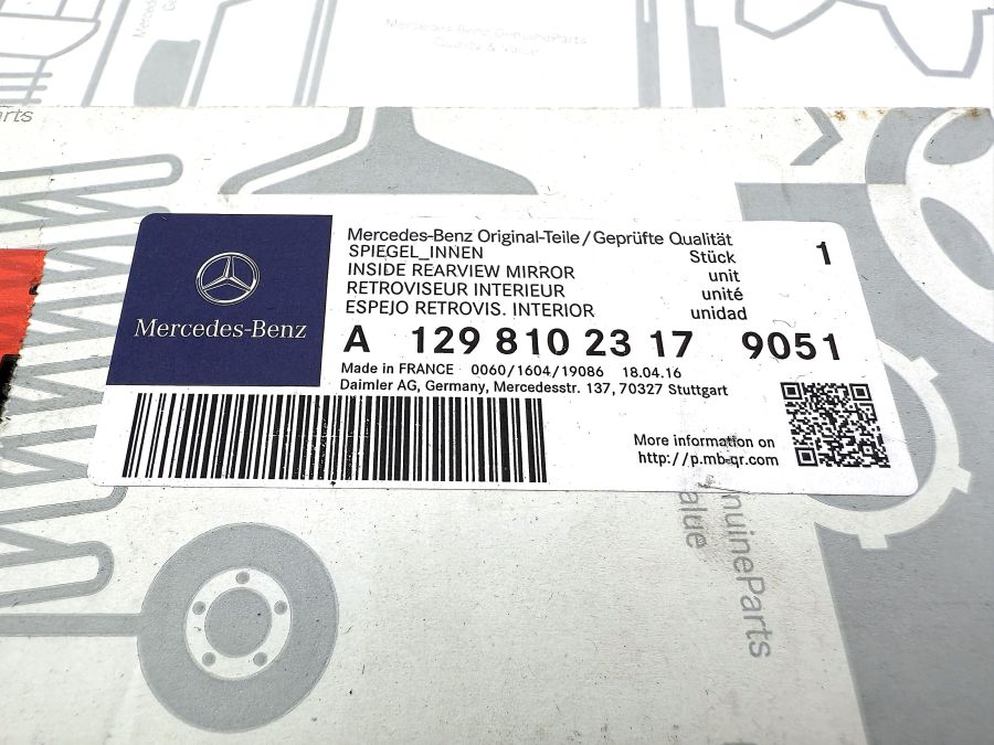 1298102317 12981023179051 | Mercedes SL-Class | R129 Sun Visor Mirror