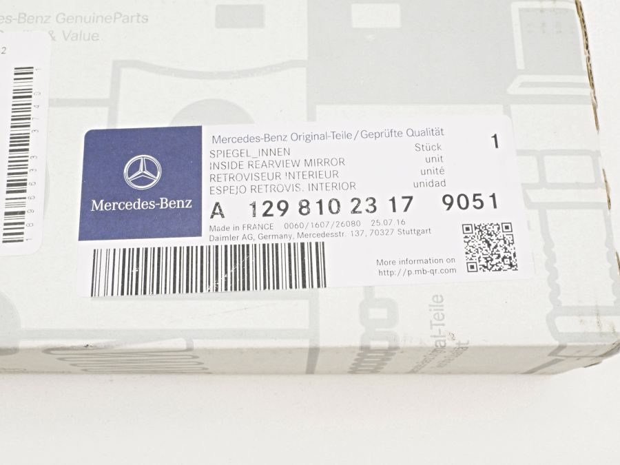 1298102317 9051 | Mercedes SL-Class | R129 Sun Visor Mirror