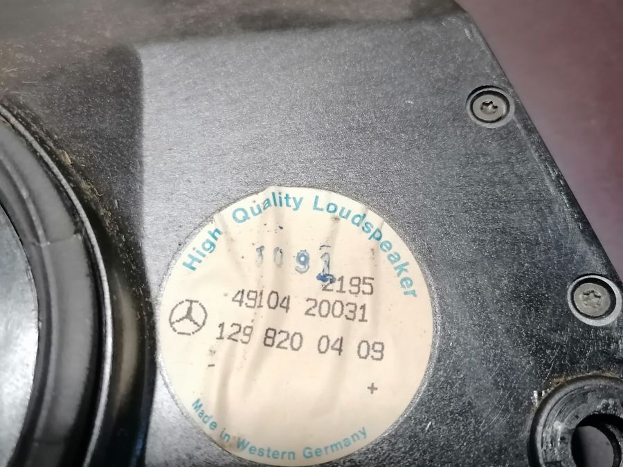 1298200409 | Mercedes 500SL | R129 Right Door Speaker Panel