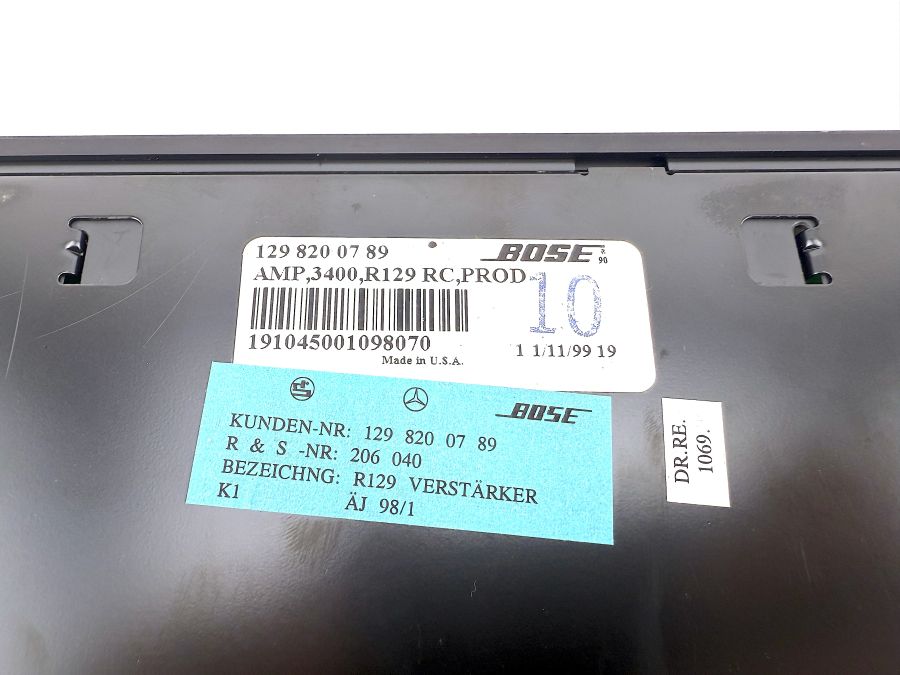 1298200789 | Mercedes SL500 | R129 Bose audio amplifier 1298200789 | Mercedes SL500 | R129 Bose audio amplifier