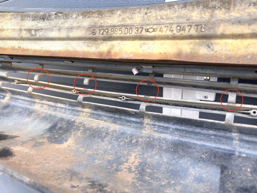 1298800670 1298800570 | Mercedes 300SL-24 | R129 Front bumper