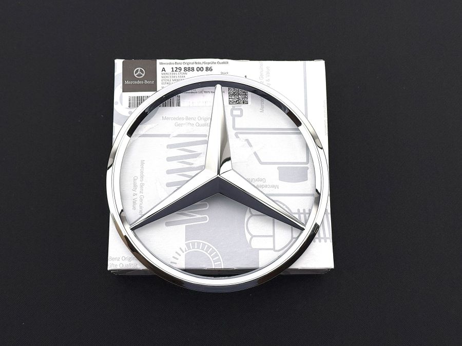 1298880086 | Mercedes SL-Class | R129 Front grill chrome emblem