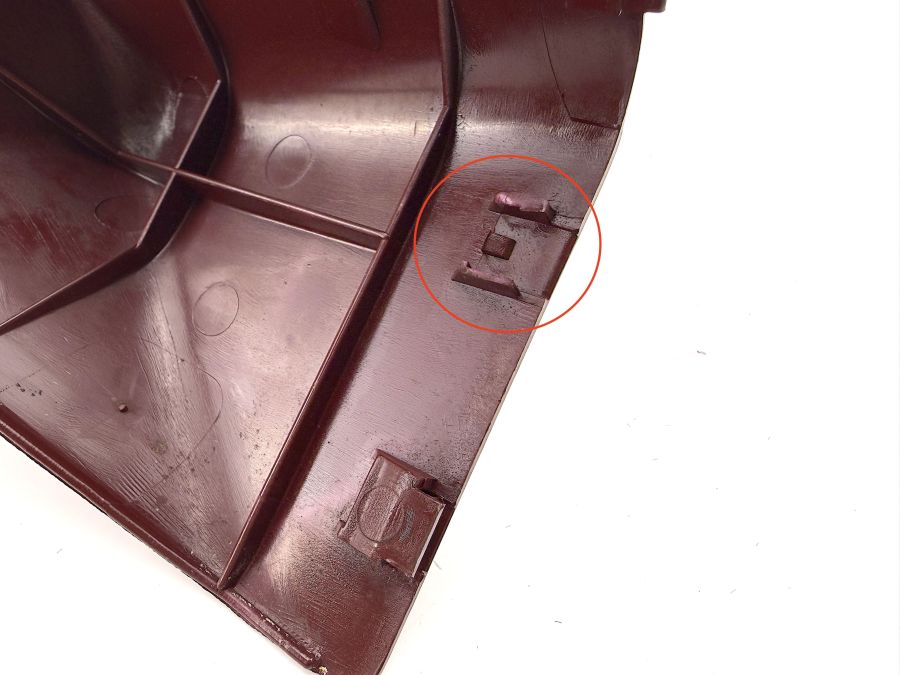 1299120135 1299191120 | Mercedes 300SL-24 | R129 Seat bottom rear cover left seat