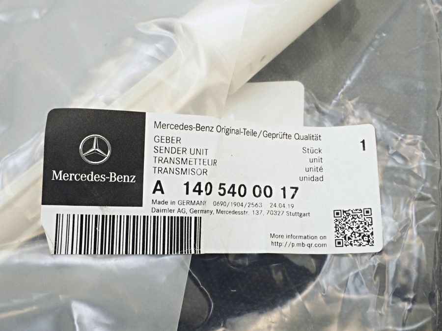 1405400017 | Mercedes SL-Class | R129 Washing water level sensor