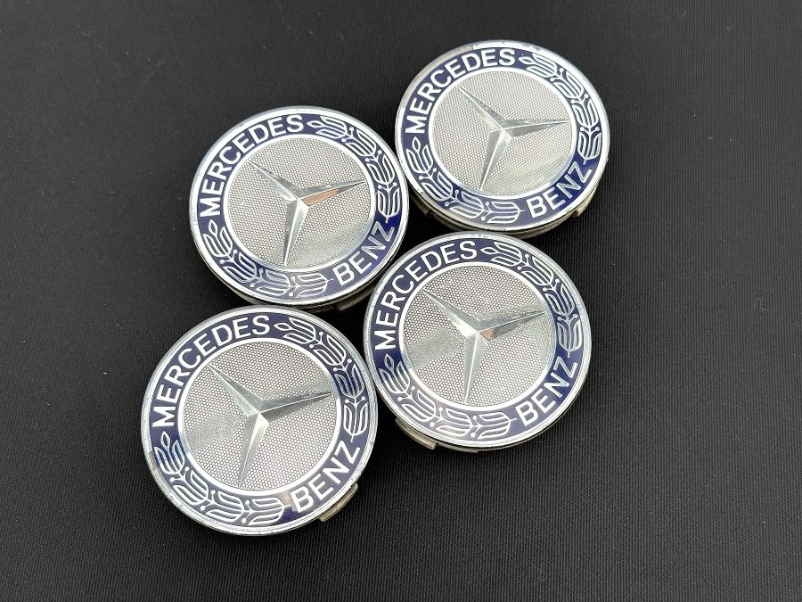 1704000025 | Mercedes SL55 | R230 Wheel center hub cap set of 4 pieces