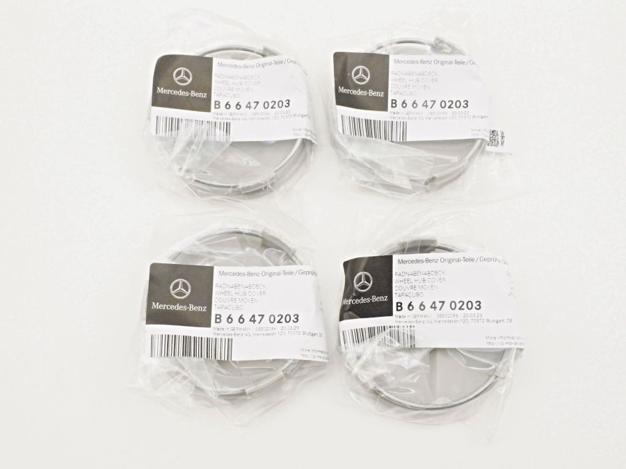 2014000425 B66470203 2014010225 | Mercedes SL-Class | R129 Wheel center hub cap set of 4 pieces