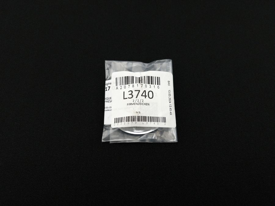 2078170316 | Mercedes SL-Class | R129 Hood flat emblem 2078170316 | Mercedes SL-Class | R129 Hood flat emblem
