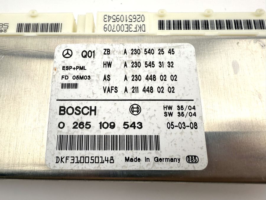 2305402545 2305453132 2304480202 | Mercedes SL55 | R230 ABS ESP control unit