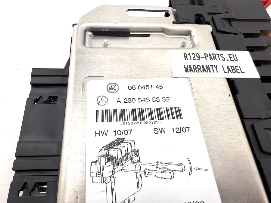 2305455332 2305451001 | Mercedes SL500 | R230 Front right SAM control unit