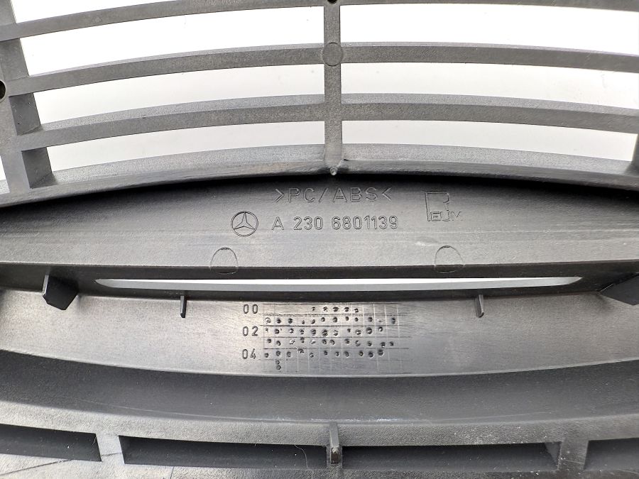 2306801139 | Mercedes SL55 | R230 Dashboard middle clock and speaker cover trim