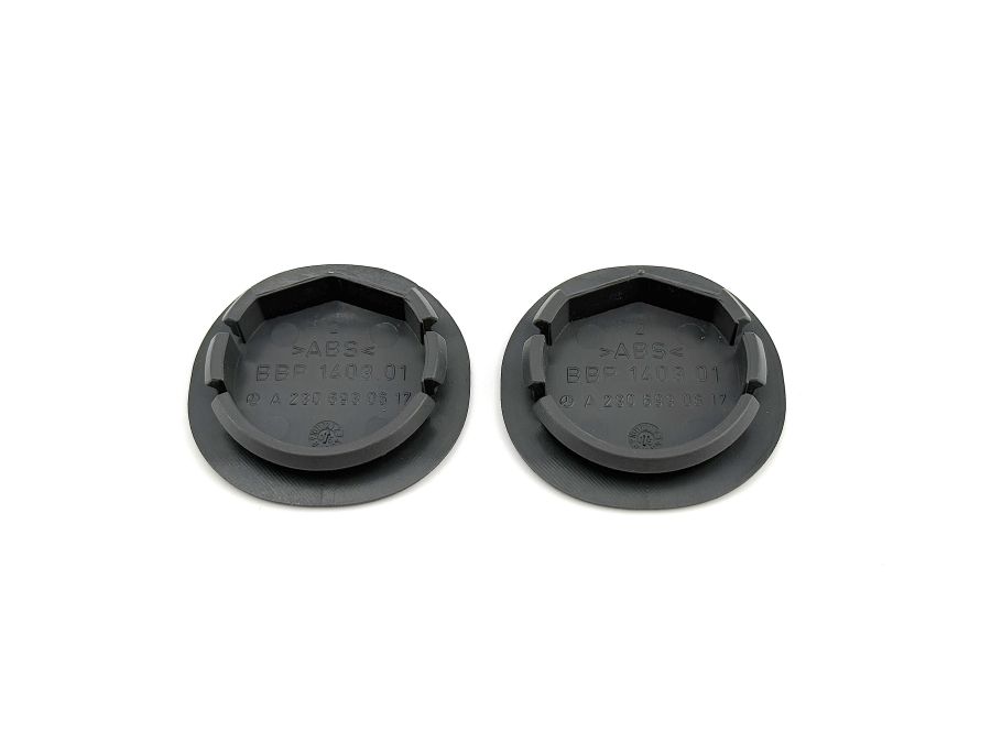 2306930617 23069306179C75 | Mercedes SL55 | R230 Rear trunk side lock screw covers 2306930617 23069306179C75 | Mercedes SL55 | R230 Rear trunk side lock screw covers